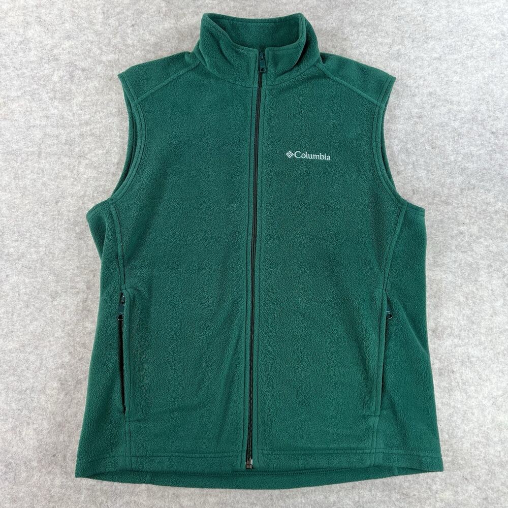 Columbia Men’s Steens Mountain Full-Zip Fleece Vest Forest Green AM1535 Size M